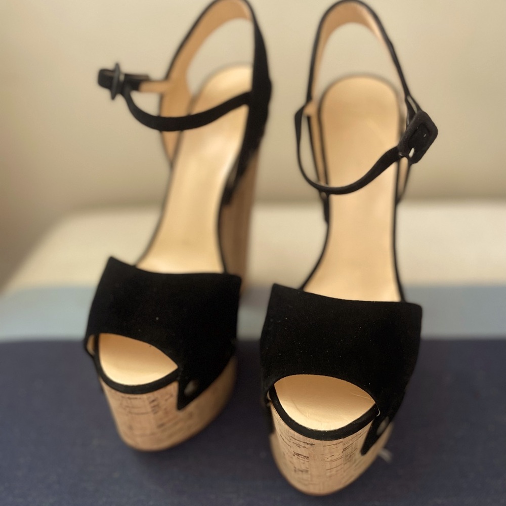 Giuseppe Zanotti (50081 ) 8.5 - Black Platform Wedge Sandals - Picture 2 of 10
